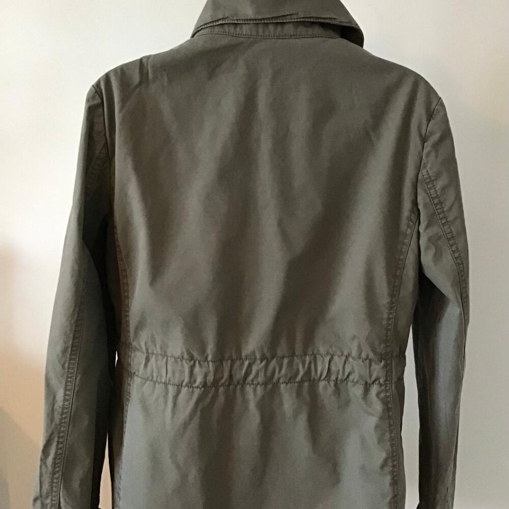 Gap Utility Jacket Womens M Green Lightweight Drawstring Waist Grunge Chore Barn - Picture 4 of 9